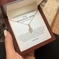Load image into Gallery viewer, To My Beautiful Mom On My Wedding Day Interlocking Hearts Necklace