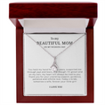 Load image into Gallery viewer, To My Beautiful Mom On My Wedding Day Interlocking Hearts Necklace