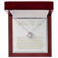Load image into Gallery viewer, To My Mother In Law Wife Interlocking Hearts Necklace