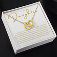 Load image into Gallery viewer, To My Daughter Interlocking Hearts Necklace