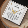 Load image into Gallery viewer, To My Wife Interlocking Hearts Necklace