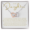 Load image into Gallery viewer, To My Daughter Interlocking Hearts Necklace