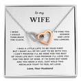 Load image into Gallery viewer, To My Wife Interlocking Hearts Necklace