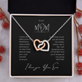 Load image into Gallery viewer, To My Mom Interlocking Hearts Necklace