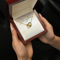 Load image into Gallery viewer, To My Daughter Interlocking Hearts Necklace