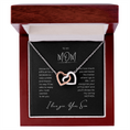 Load image into Gallery viewer, To My Mom Interlocking Hearts Necklace