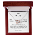 Load image into Gallery viewer, To My Wife Interlocking Hearts Necklace