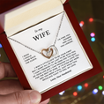 Load image into Gallery viewer, To My Wife Interlocking Hearts Necklace