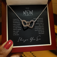 Load image into Gallery viewer, To My Mom Interlocking Hearts Necklace