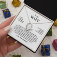 Load image into Gallery viewer, To My Wife Interlocking Hearts Necklace