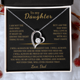 Load image into Gallery viewer, To My Daughter Forever Love Necklace