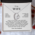 Load image into Gallery viewer, To My Wife Interlocking Hearts Necklace