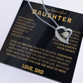 Load image into Gallery viewer, To My Beautiful Daughter Forever Love Necklace