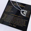 Load image into Gallery viewer, To My Daughter Forever Love Necklace