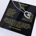 Load image into Gallery viewer, To My Beautiful Wife Interlocking Hearts Necklace
