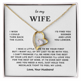 Load image into Gallery viewer, To My Wife Interlocking Hearts Necklace
