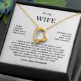 Load image into Gallery viewer, To My Wife Interlocking Hearts Necklace