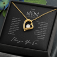 Load image into Gallery viewer, To My Mom Interlocking Hearts Necklace