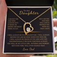 Load image into Gallery viewer, To My Daughter Forever Love Necklace