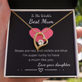 Load image into Gallery viewer, To The World's Best Mum Forever Love Necklace