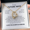 Load image into Gallery viewer, To My Future Wife Forever Love Necklace