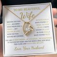 Load image into Gallery viewer, To My Beautiful Wife Forever Love Necklace