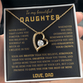 Load image into Gallery viewer, To My Beautiful Daughter Forever Love Necklace