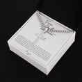 Load image into Gallery viewer, Personalized Promise Necklace Cross with Cuban Link Chain