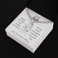 Load image into Gallery viewer, Personalized To My Hot Babe Cross with Cuban Link Chain