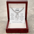 Load image into Gallery viewer, Personalized To My Hot Babe Cross with Cuban Link Chain