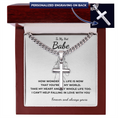 Load image into Gallery viewer, Personalized To My Hot Babe Cross with Cuban Link Chain