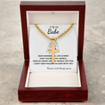 Load image into Gallery viewer, Personalized To My Hot Babe Cross with Cuban Link Chain