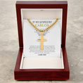 Load image into Gallery viewer, Personalized To My Boyfriend Cross with Cuban Link Chain