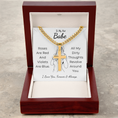 Load image into Gallery viewer, Personalized To My Hot Babe Cross with Cuban Link Chain