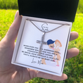 Load image into Gallery viewer, To My Son Artisan Cross Necklace with Snake Chain