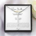 Load image into Gallery viewer, Prosonalized Promise Cross Necklace with Snake Chain