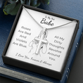 Load image into Gallery viewer, To My Hot Babe Artisan Cross Necklace with Snake Chain