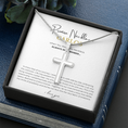 Load image into Gallery viewer, Prosonalized Promise Cross Necklace with Snake Chain