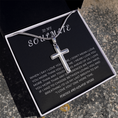 Load image into Gallery viewer, To My Soulmate Cross Necklace with Snake Chain