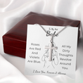 Load image into Gallery viewer, To My Hot Babe Artisan Cross Necklace with Snake Chain