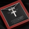 Load image into Gallery viewer, To My Man Artisan Cross Necklace with Snake Chain