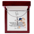 Load image into Gallery viewer, To My Son Artisan Cross Necklace with Snake Chain