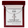 Load image into Gallery viewer, To My Hot Babe Artisan Cross Necklace with Snake Chain