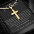 Load image into Gallery viewer, To My Soulmate Cross Necklace with Snake Chain
