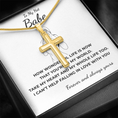Load image into Gallery viewer, To My Hot Babe Artisan Cross Necklace with Snake Chain