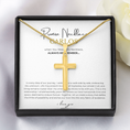 Load image into Gallery viewer, Prosonalized Promise Cross Necklace with Snake Chain
