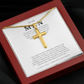 Load image into Gallery viewer, To My Man Cross Necklace with Snake Chain