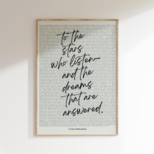 Unframed, Room Decor, Acotar Wall Art Print, Bookish Poster, Acomaf, Book Quotes Prints, Velaris, Book Lover Art Print– 5 Size, 8x12 to 27x40 inch