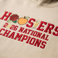 Load image into Gallery viewer, Embroidered Hoosiers Champs Sweatshirt: Rose & Peach Bowl 25/26 Quarter-Zip Sweatshirt, Hoodie Sweatshirt T-Shirt