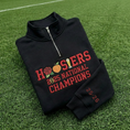Load image into Gallery viewer, Embroidered Hoosiers Champs Sweatshirt: Rose & Peach Bowl 2025 National Champions Quarter-Zip Sweatshirt, Hoodie Sweatshirt T-Shirt